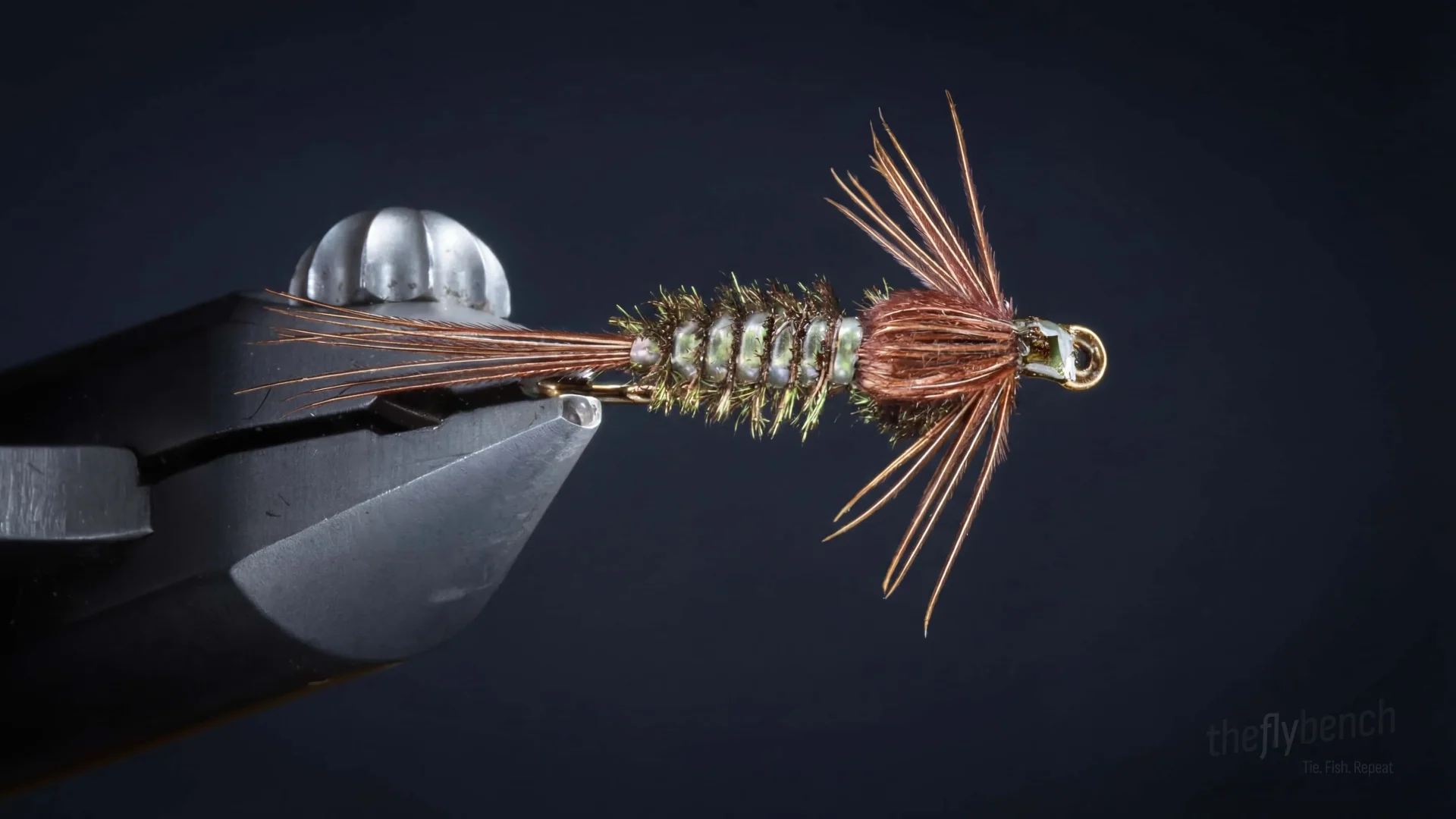 Gilled Nymph fly pattern - imitates Mayflies, Caddis tied for Trout
