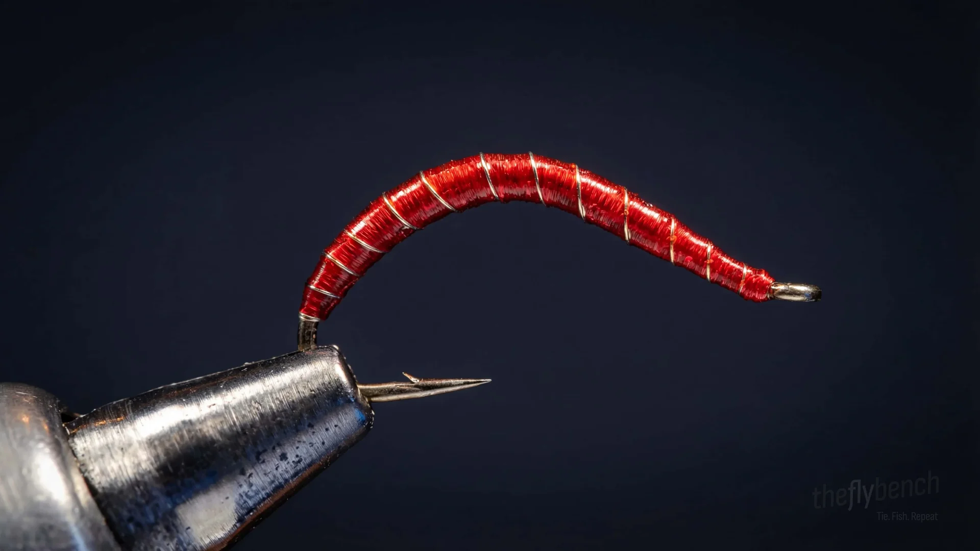 Pigsticker Worm fly pattern - imitates Worms tied for Trout, Bass