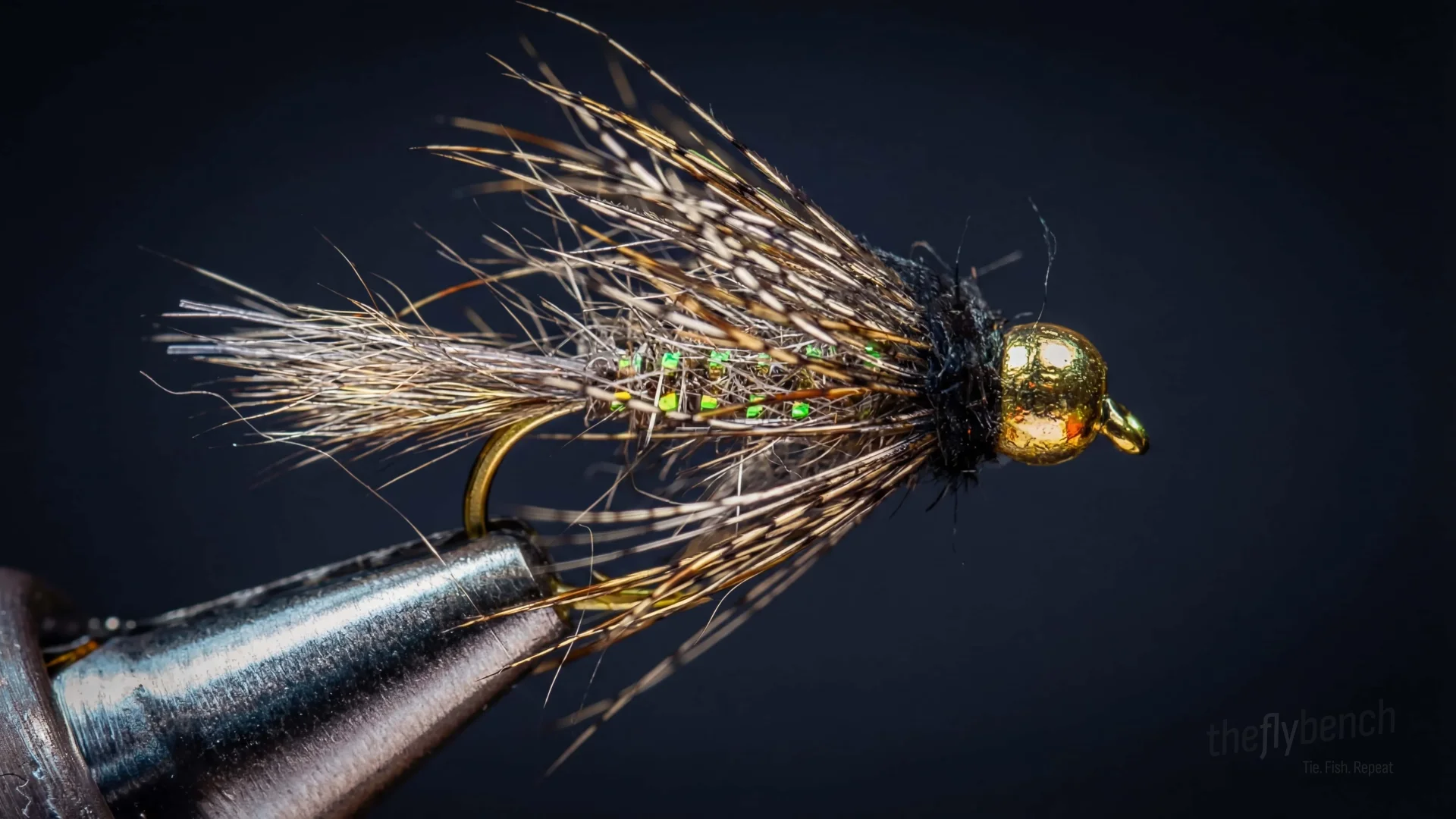 Possie Bugger fly pattern - imitates Mayflies, Stoneflies, Caddis Larvae tied for Trout