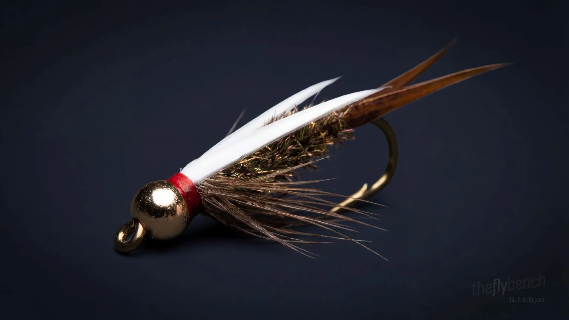 Prince Nymph fly pattern - imitates Aquatic Insects tied for Trout