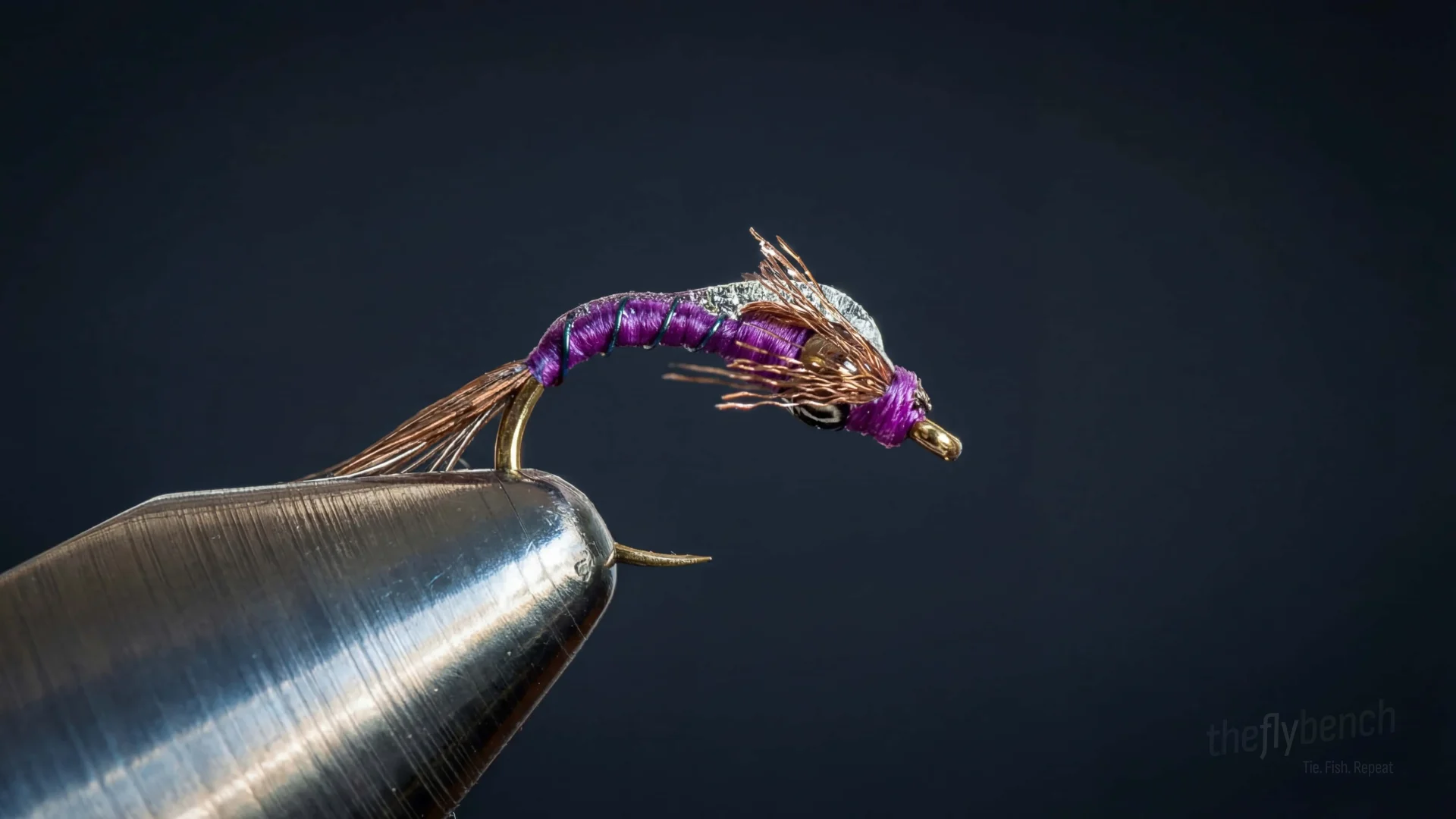 Shot Glass Baetis fly pattern - imitates Baetis Nymphs tied for Trout