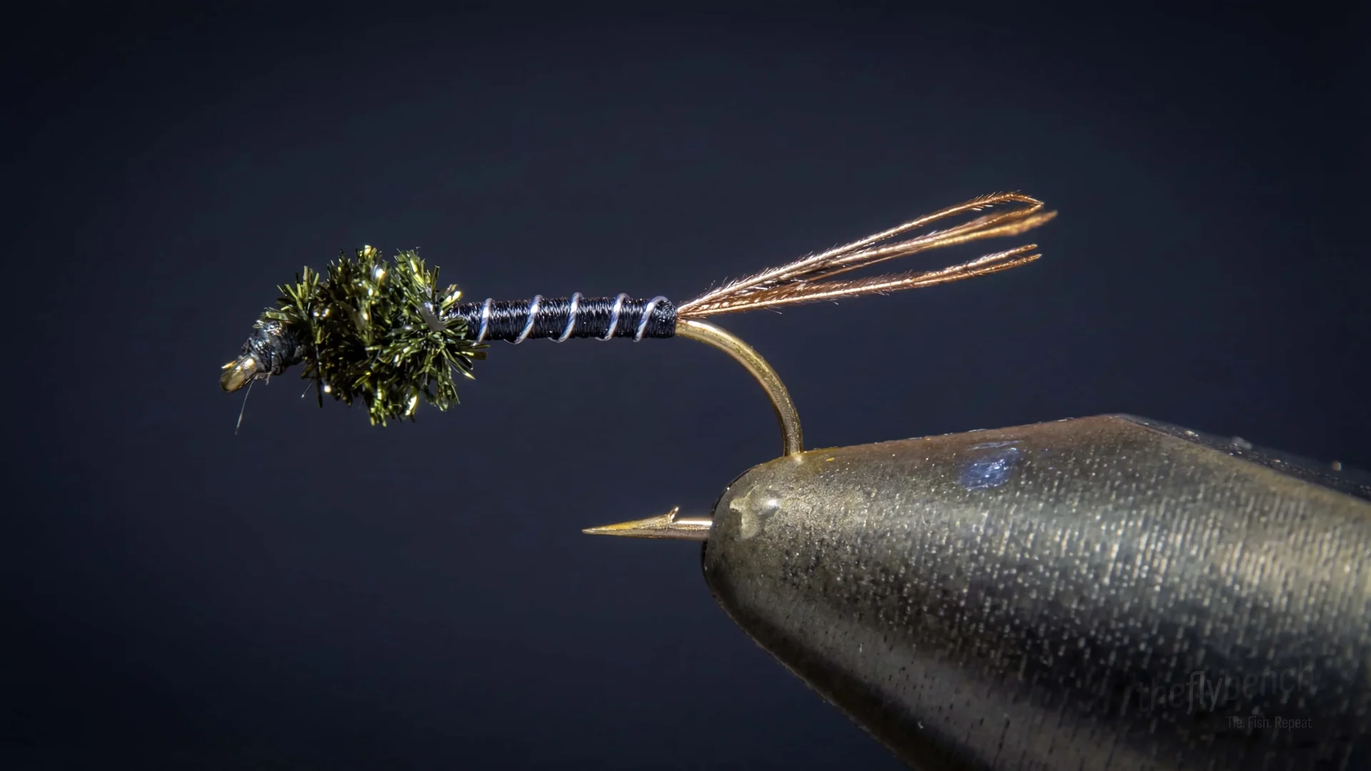 Skinny Nelson fly pattern - imitates Baetis, Midge Pupae tied for Trout