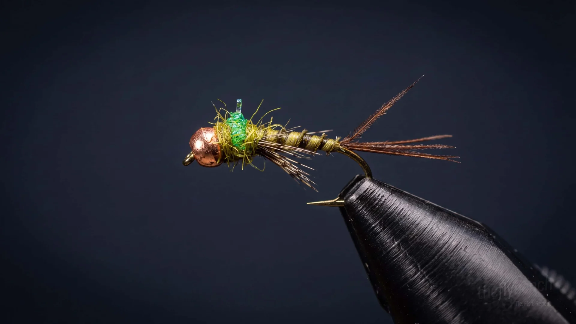Trigger Nymph fly pattern - imitates Aquatic Insects tied for Trout