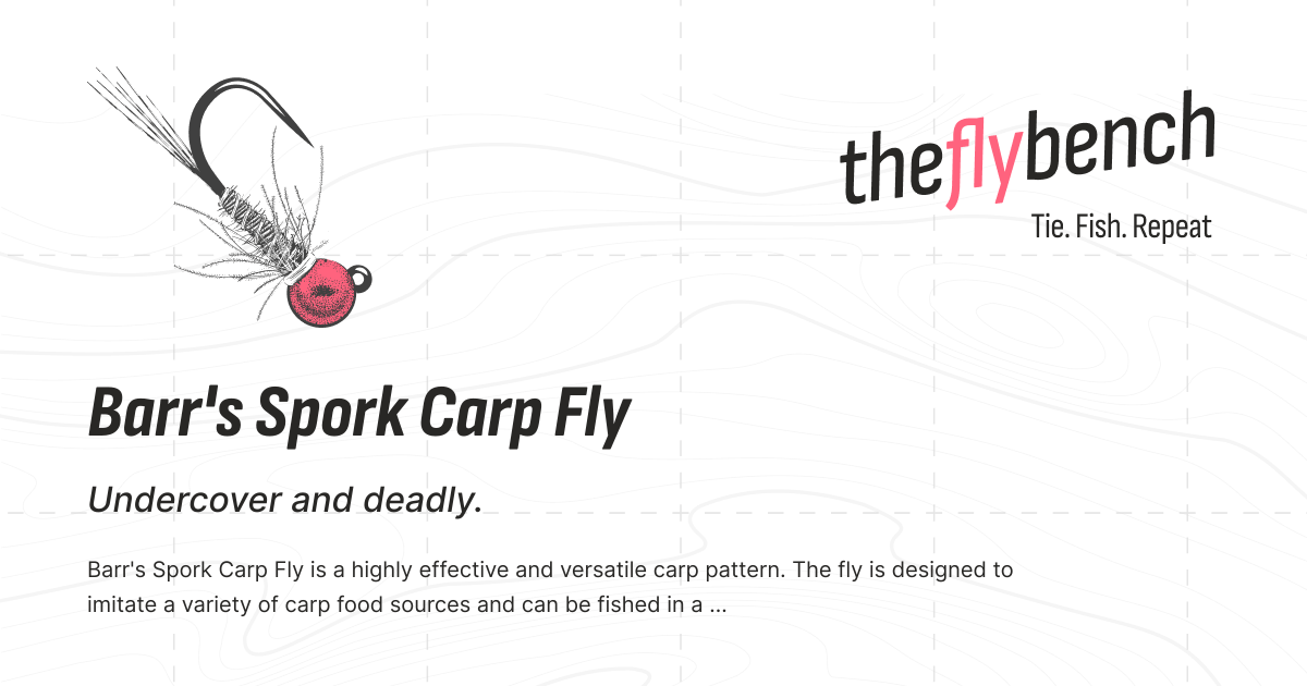 Spork Pattern Barr's Spork Carp Fly Pattern | The Fly Bench