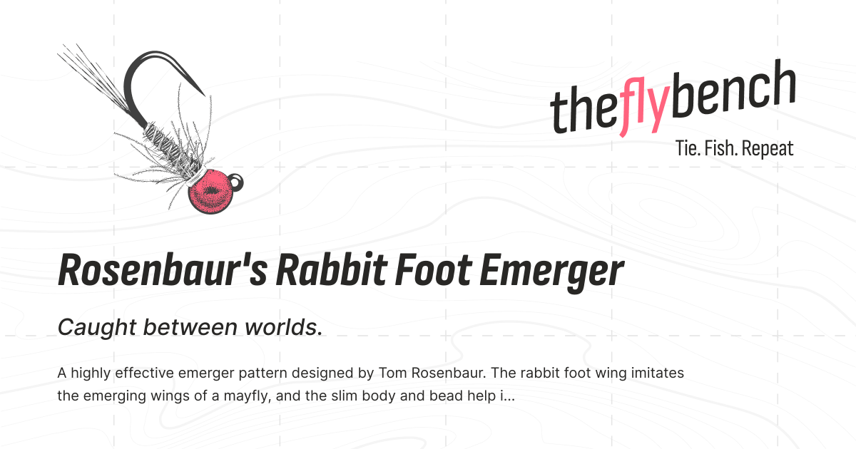 Rabit Foot Pattern Rosenbaur's Rabbit Foot Emerger Fly Pattern | The Fly Bench