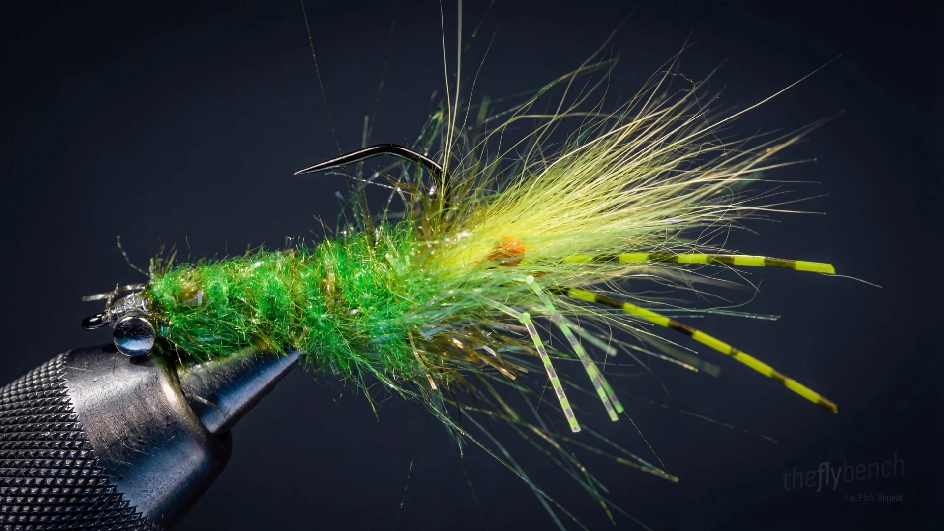 Magnum Mantis Shrimp fly pattern - imitates Mantis Shrimp, Crustaceans tied for Permit, Tarpon, Snook, Jacks