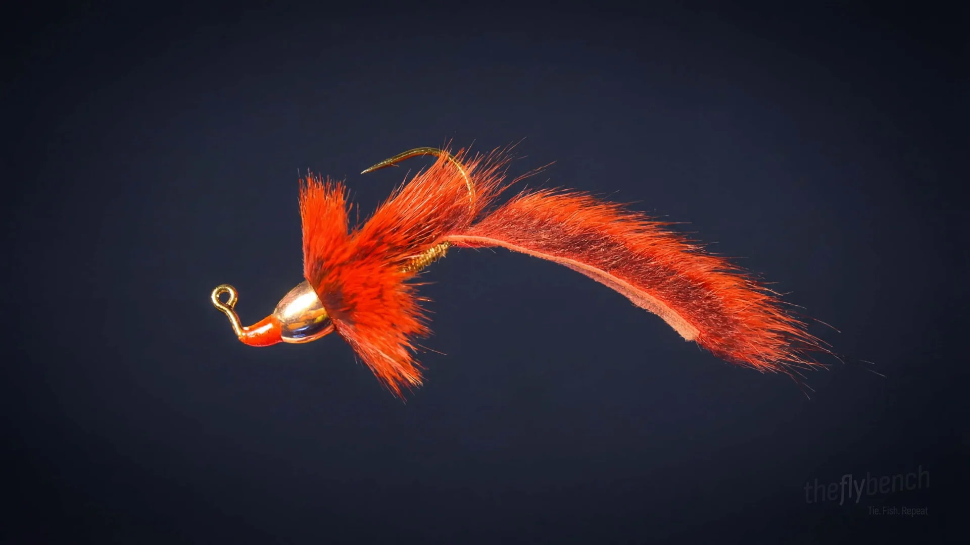 Barr's Slump Buster Jigged fly pattern - imitates Baitfish, Small Crayfish tied for Trout, Bass