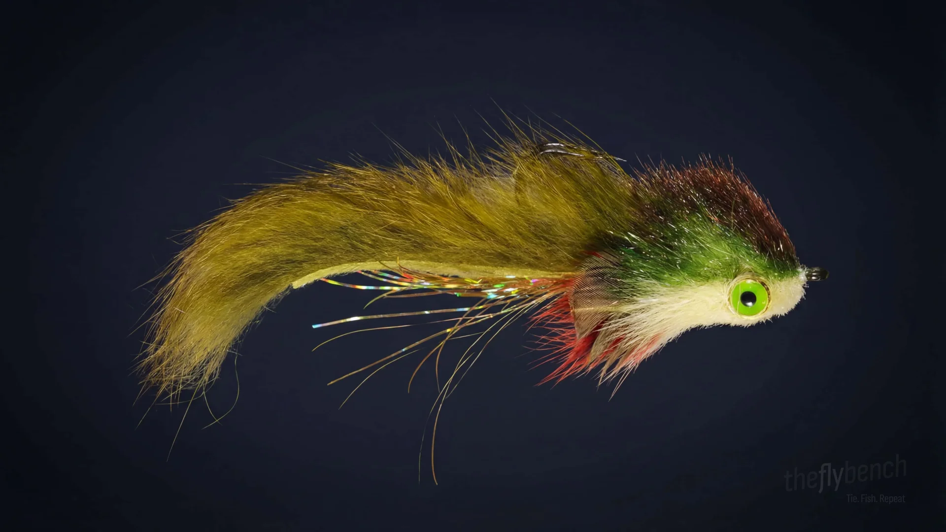 Chubby Muffin fly pattern - imitates Sculpins tied for Trout, Bass