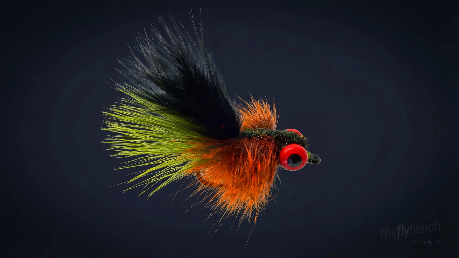 Common Craw fly pattern - imitates Crayfish tied for Bass, Trout