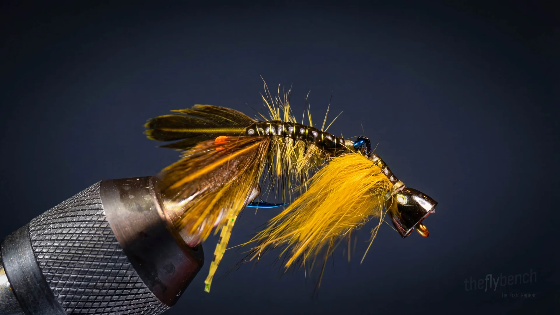 Cowbell Cray fly pattern - imitates Crayfish tied for Trout, Bass, Carp