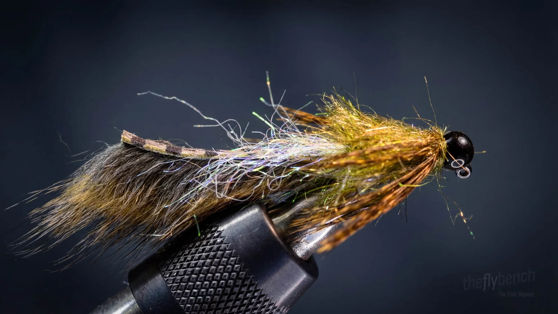 Egan's Poacher fly pattern - imitates Sculpins, Leeches tied for Trout