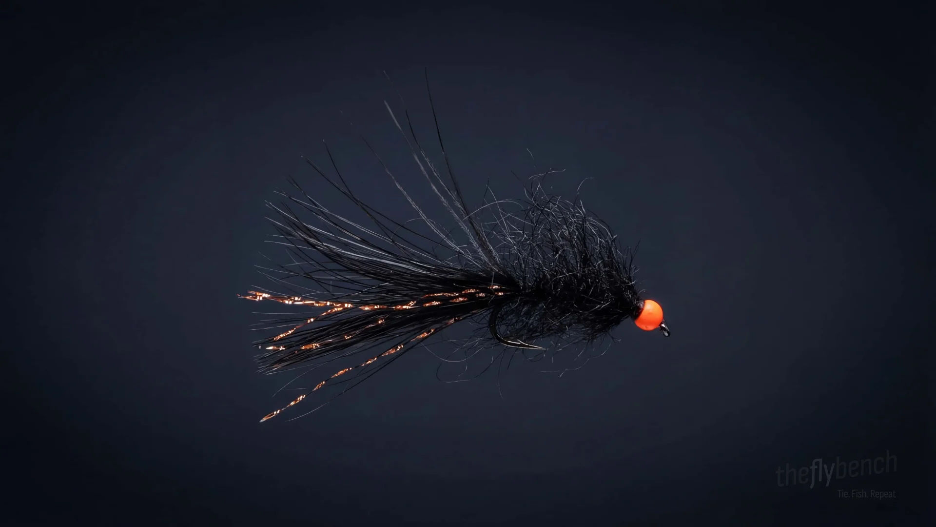 Mohair Leech Streamer fly pattern - imitates Leeches tied for Trout, Steelhead