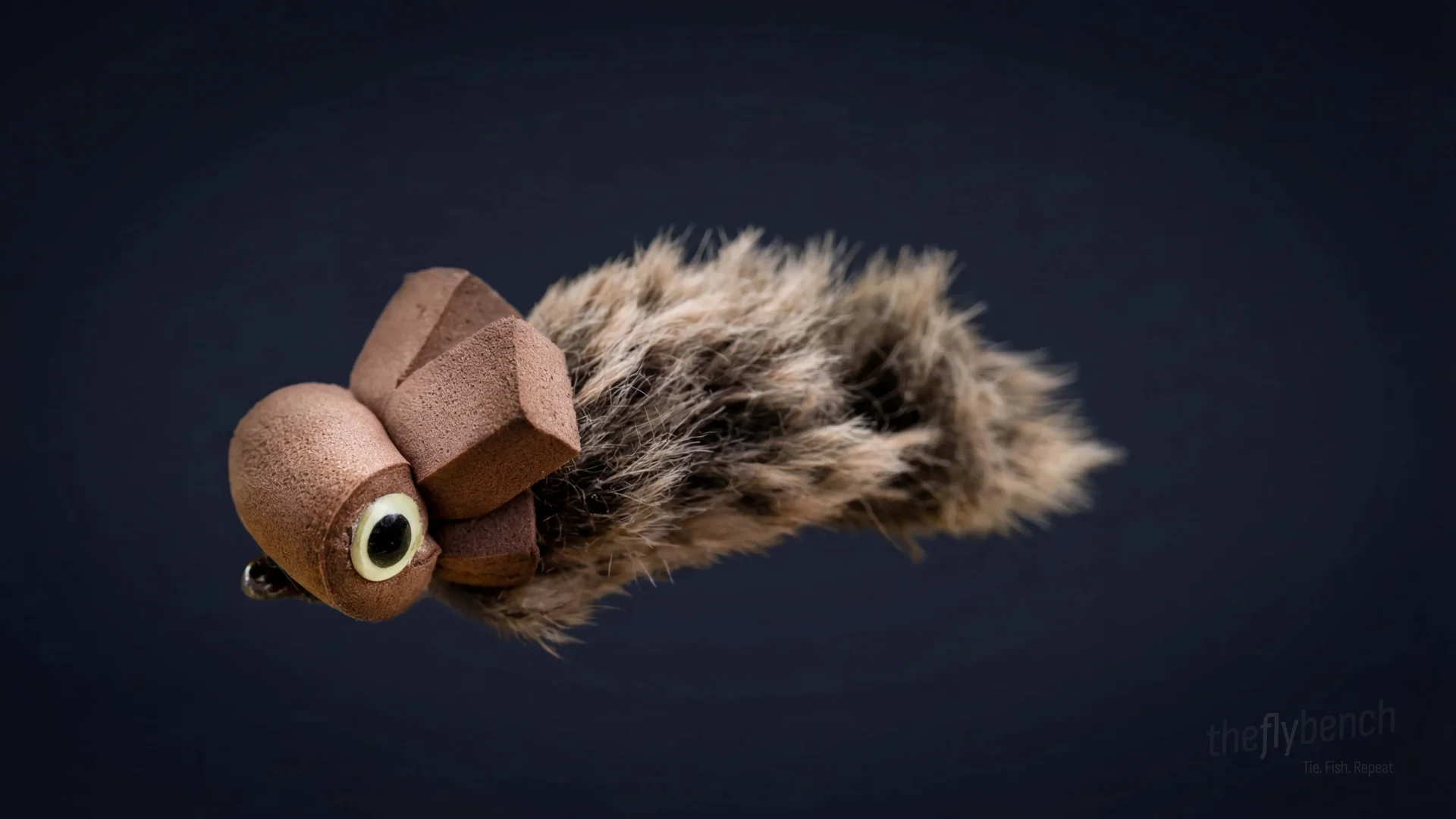 The Big Eyed Semperfli Mouse fly pattern - imitates Mice, Rats tied for Bass, Trout